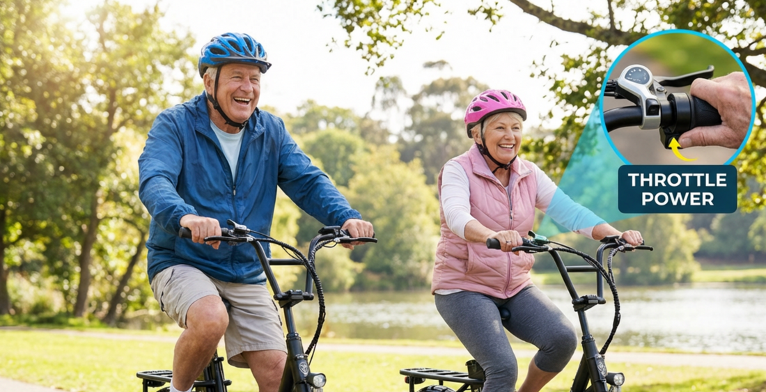 Electric Bike with Throttle and Pedal Assist