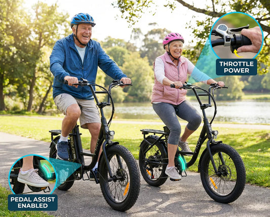 Electric Bike with Throttle and Pedal Assist