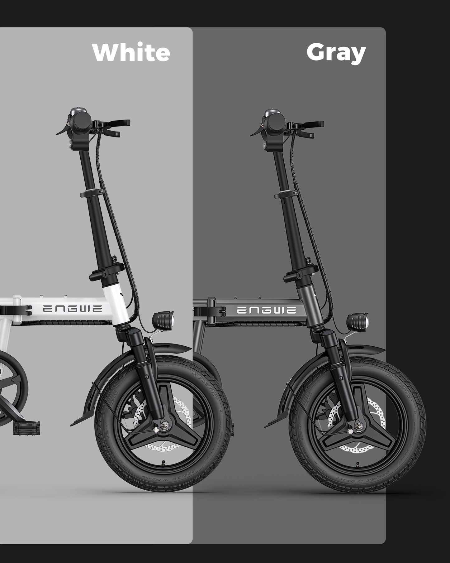 Dark Slate Gray ENGWE T14 25OW Foldable Electric Bike