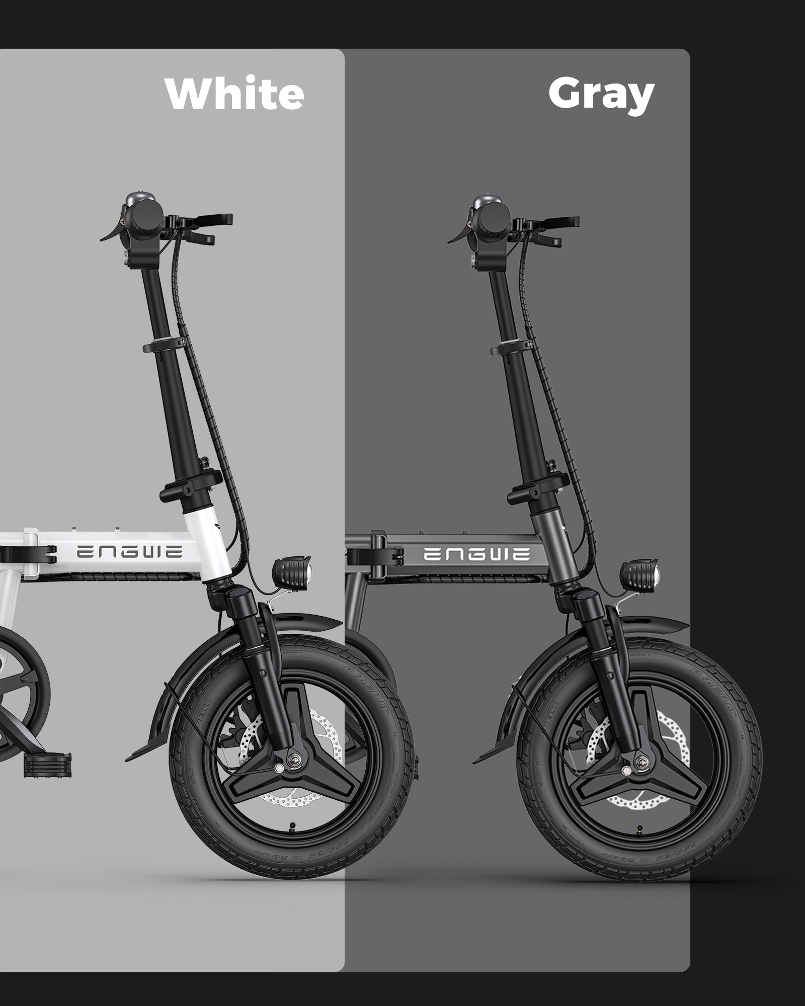 Dark Slate Gray ENGWE T14 25OW Foldable Electric Bike