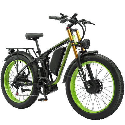 KETELES K800 Dual Motor Mountain E-Bike 48V 23Ah 26" Fat Tire Ebike