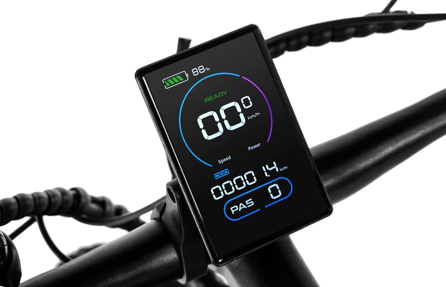 Black Electric Bike Space1 48V 500W