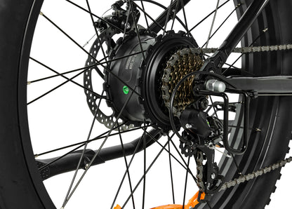 Black Electric Bike Space1 48V 500W
