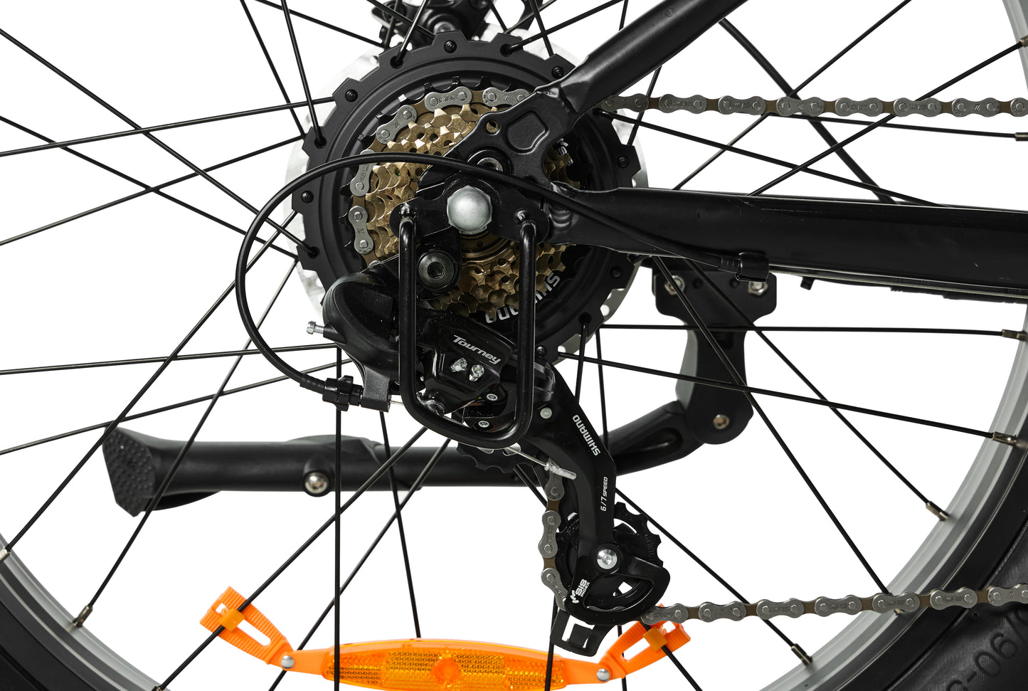 Black Electric Bike Space1 48V 500W