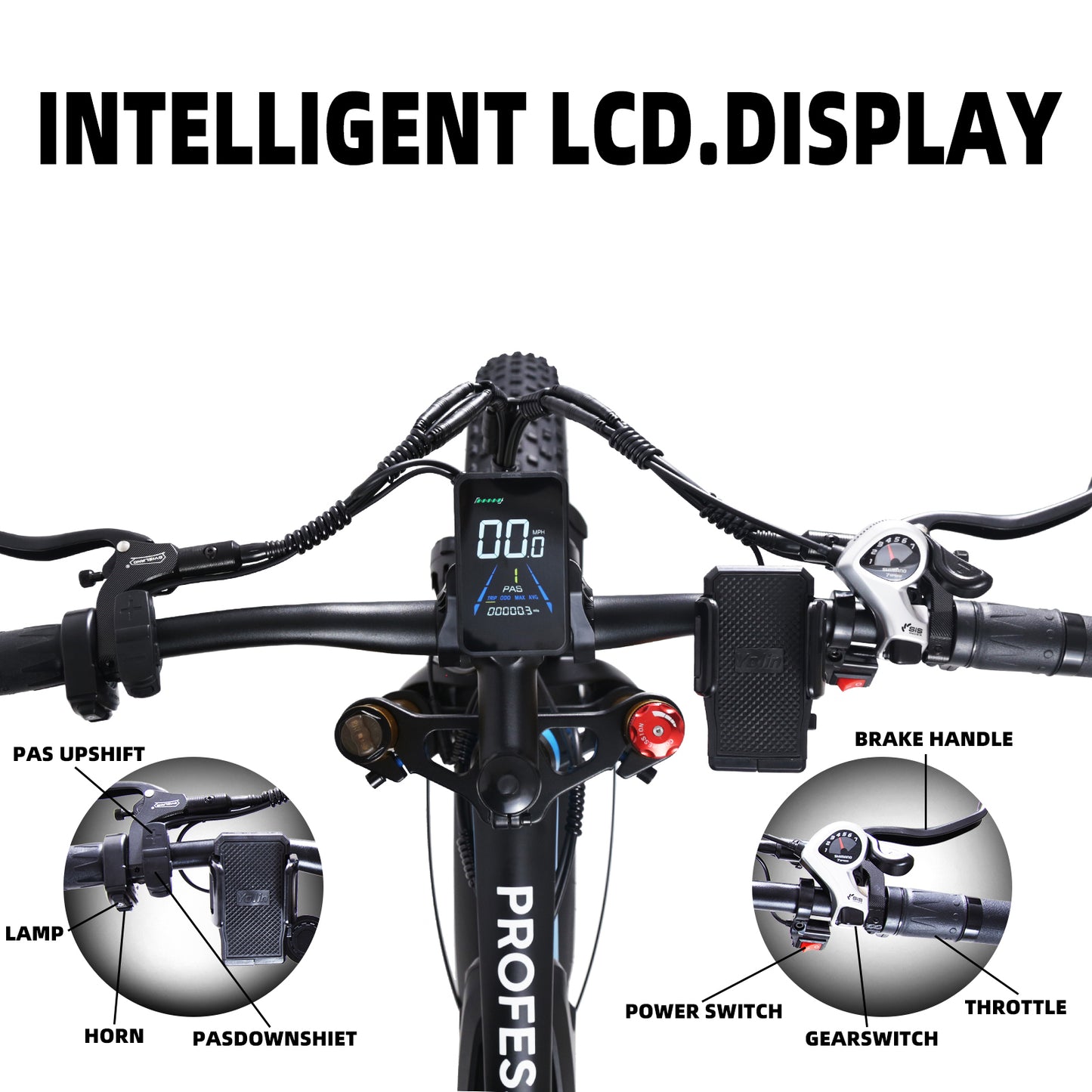 Dark Slate Gray KETELES K800P  Dual Motor Mountain E-Bike 48V 23Ah 26"x4.0" Fat Tire E-bike