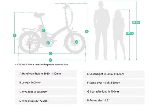 White Smoke Jobobike Sam: Folding Lightweight E-Bike
