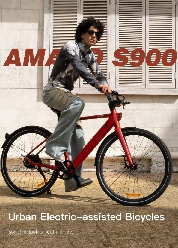 250W PIXAR AMANO S900 Electric Bike 36V10Ah City Bike 7-Speed Torque Sensor 45Nm